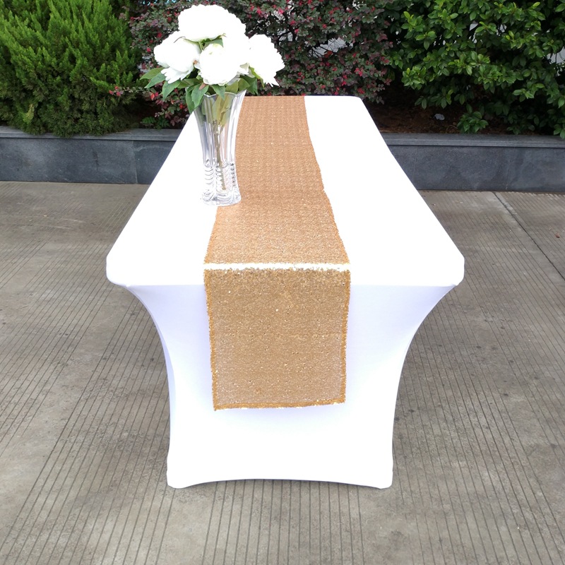 Table Runner Sequin - مفرش طاولة مطرز للفندق والمطاعم، مفرش