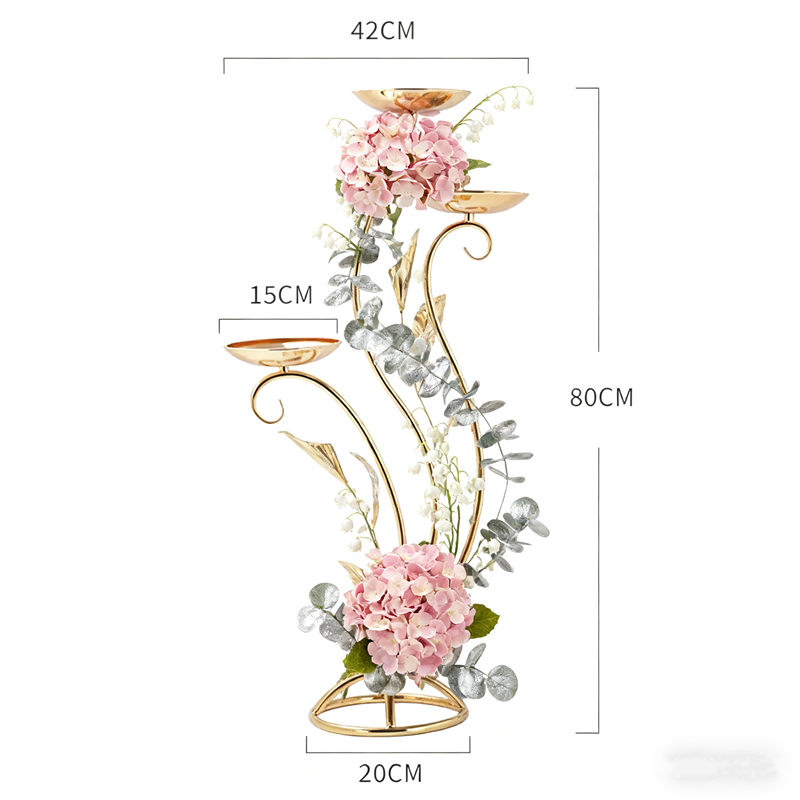 Wedding Decor Supply Store - حامل زهور ذهبي لمتجر مستلزمات حفلات