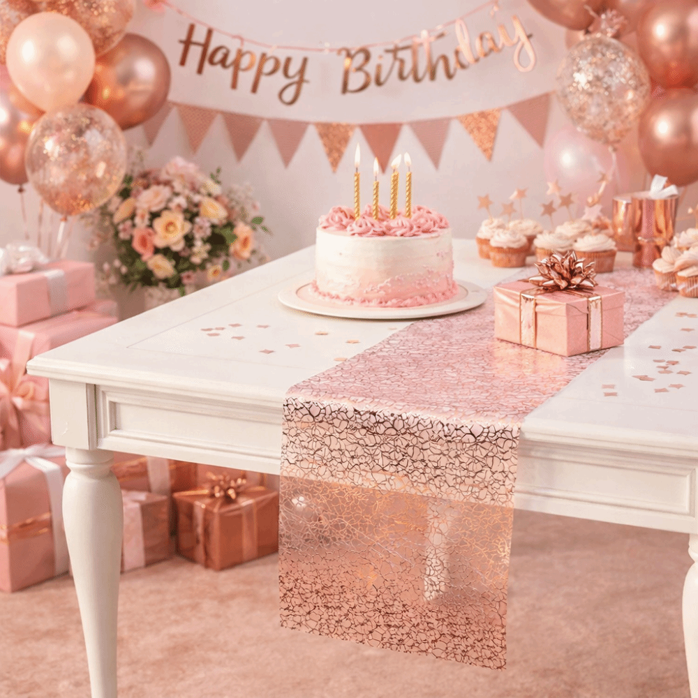 Table Runner Sequin - مفرش طاولة لامع بنمط عشوائي فاخر