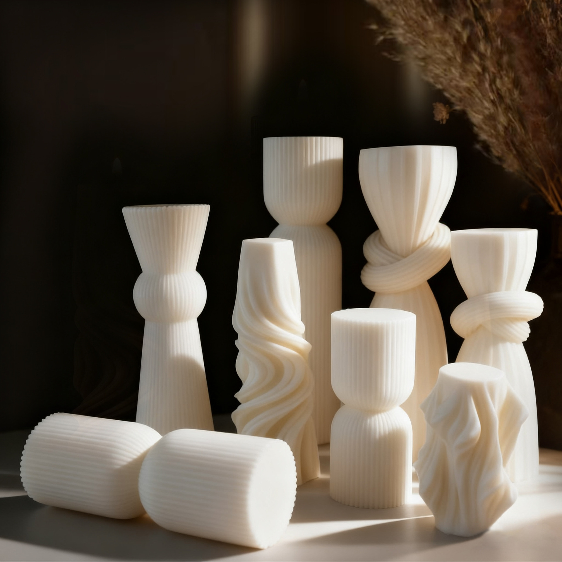 شمعة معطرة بيضاء بتصميم اسكندن - مراجعة Wedding Fountain وسعره