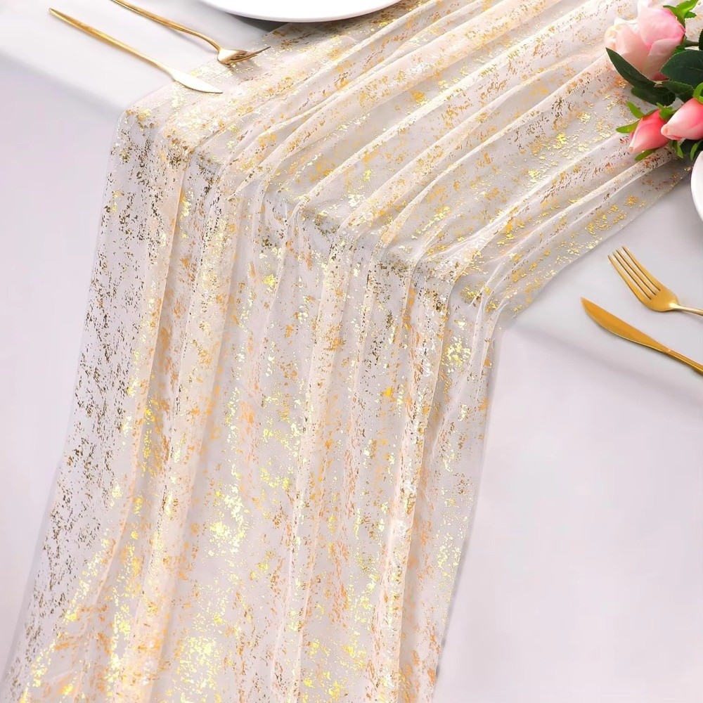 مفرش طاولة فاخر بتصميم أوروبي  - مراجعة Table Runner Sequin وسعره