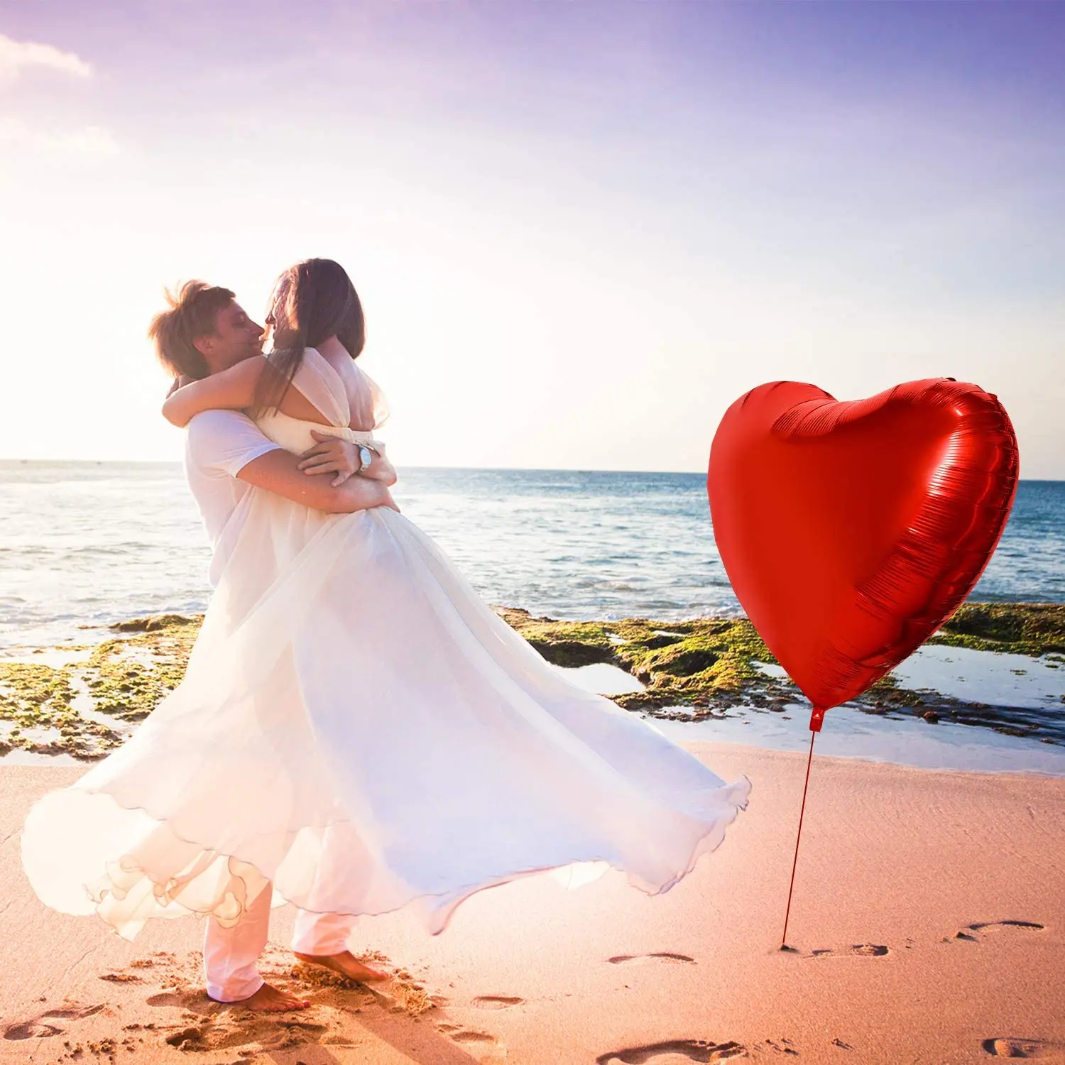 1/2 قطعة 36 بوصة بالون على شكل - مراجعة Wedding Qq وسعره