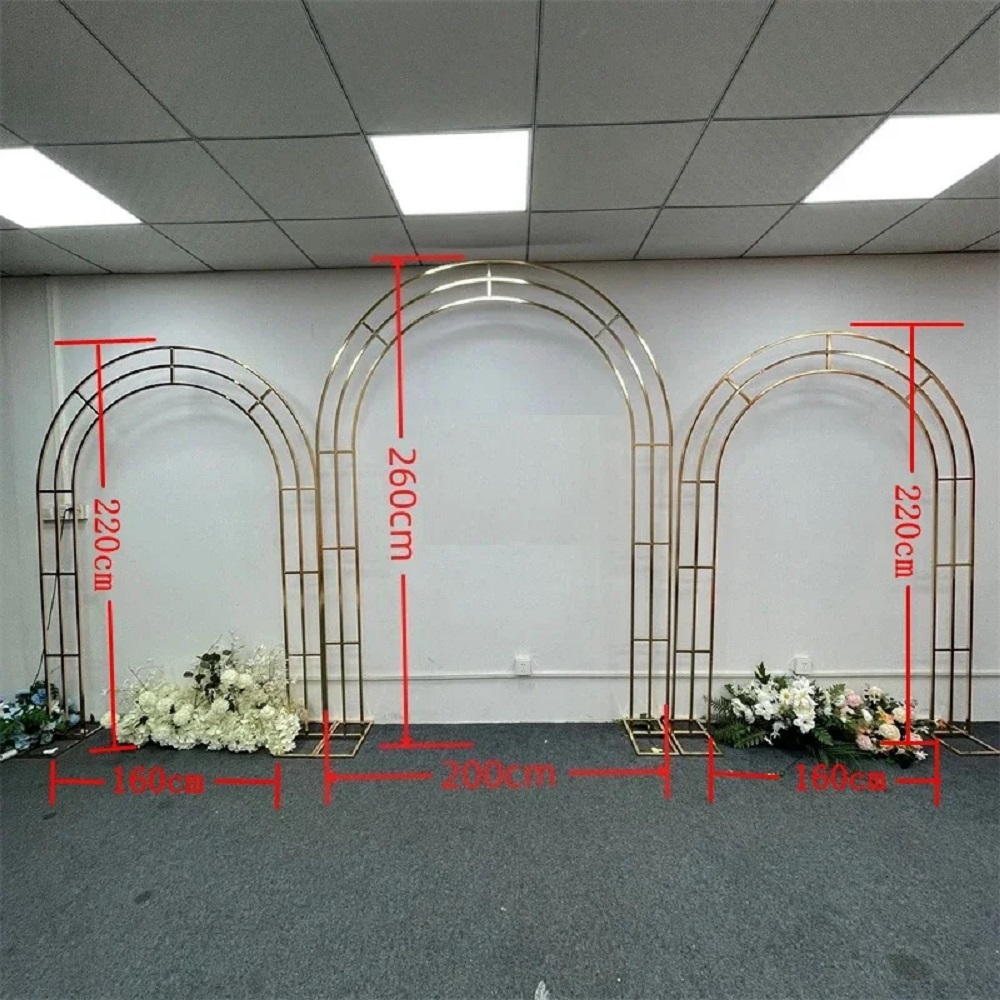 حامل قوس الزفاف الذهبي المعدني - مراجعة Wedding Decor Supply Store وسعره