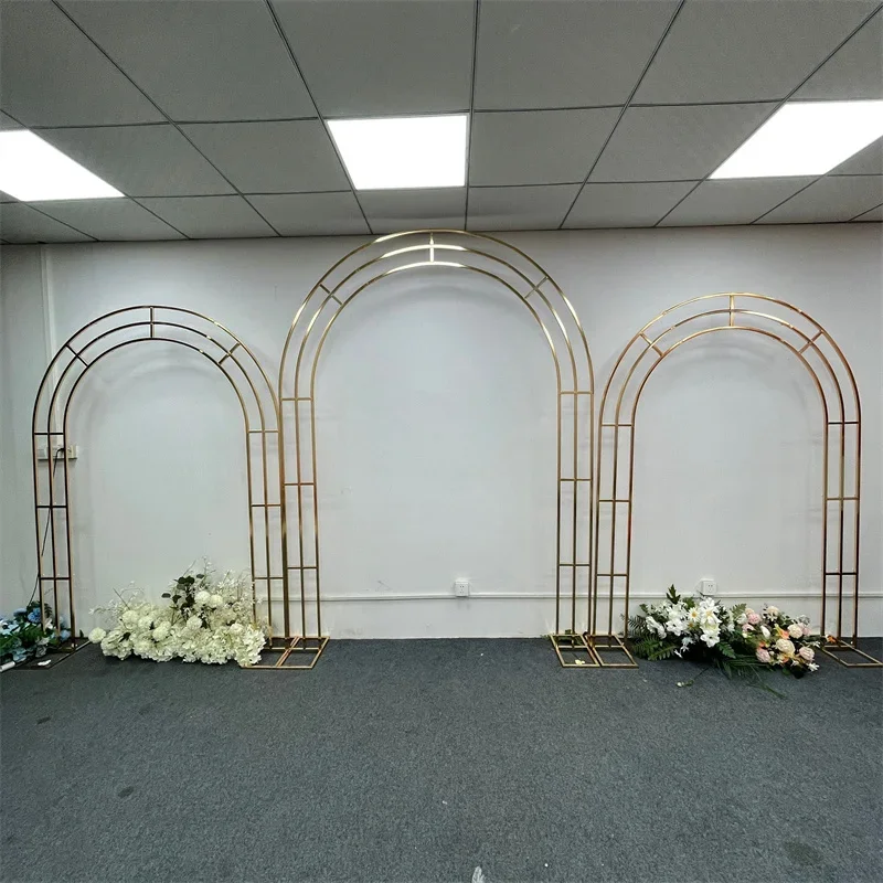 حامل قوس الزفاف الذهبي المعدني - مراجعة Wedding Decor Supply Store وسعره