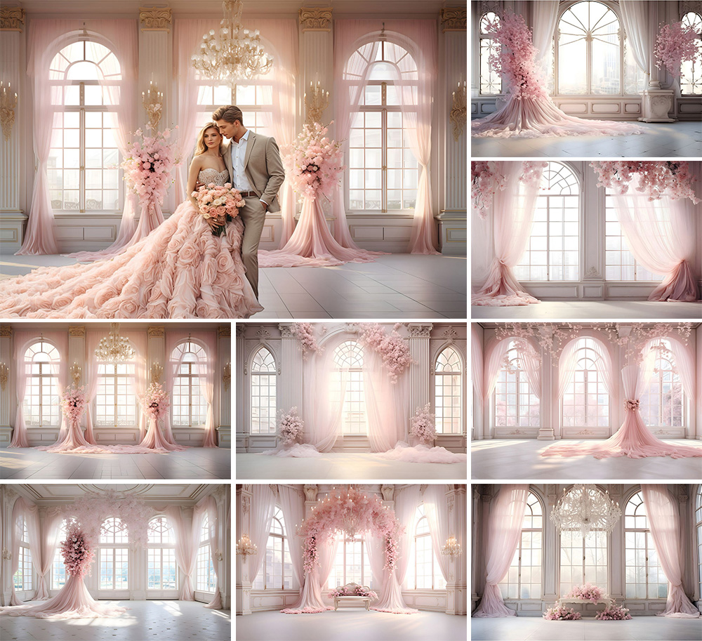 الوردي قصر الأزهار خلفيات للتص - مراجعة Wedding Qq وسعره